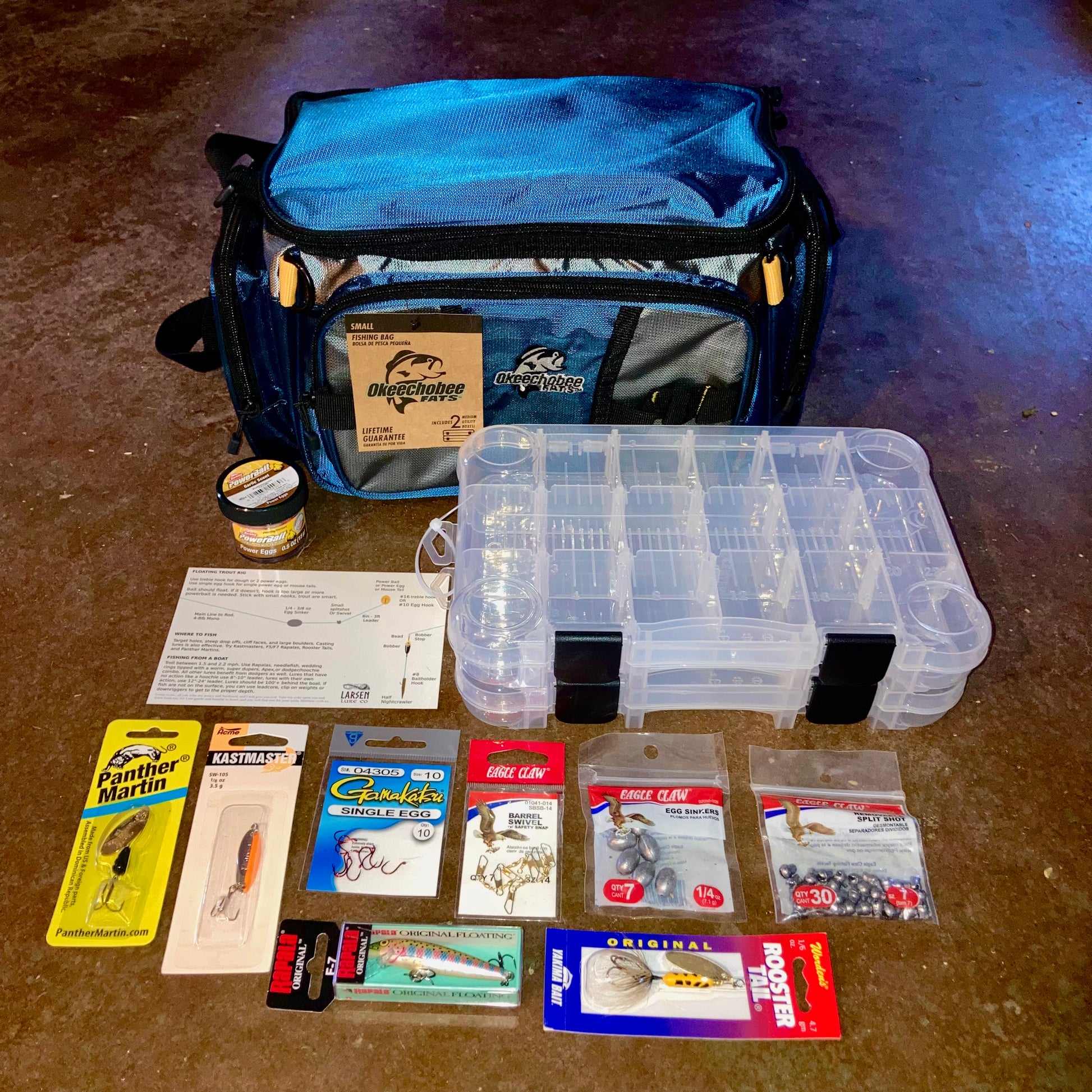 Trout Kit w/Tackle Bag – Larsen Lure Co.